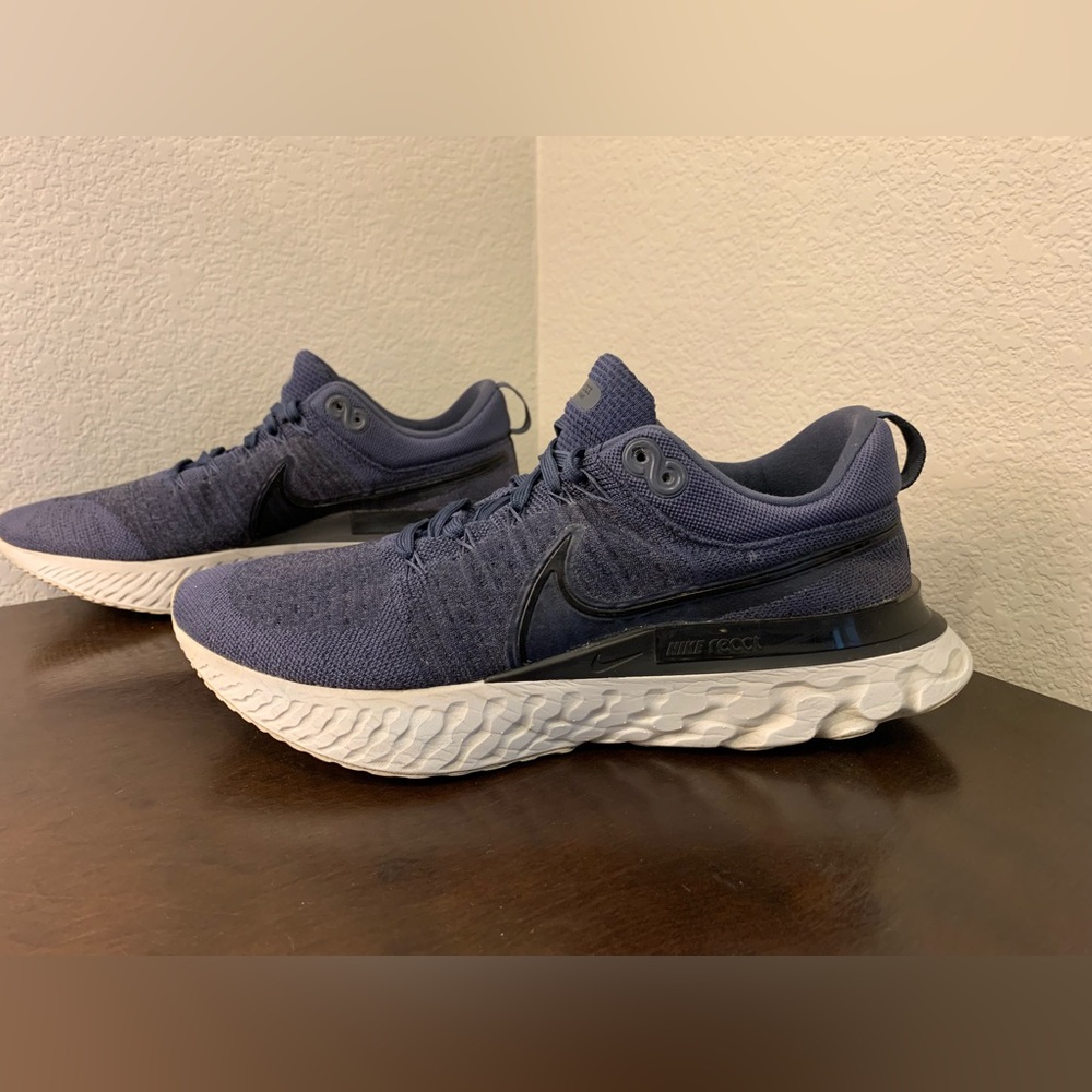 Nike React Infinity Run Flyknit 2 Thunder Blue / Black CT2357-401 Men’s Size 12